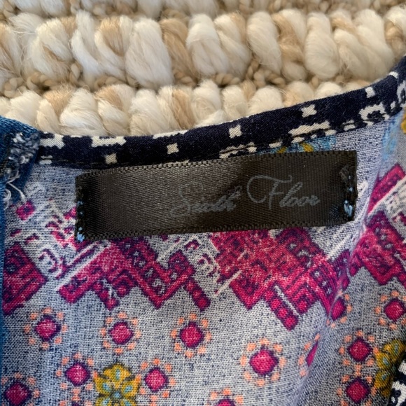 Boho Patchwork Pom Pom Tassel Romper - Picture 2 of 7